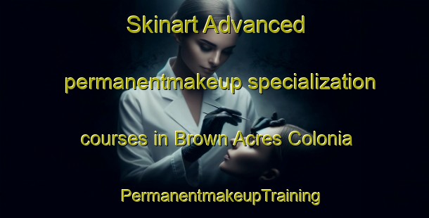 Skinart Advanced permanentmakeup specialization courses in Brown Acres Colonia | PermanentmakeupTraining | PermanentmakeupClasses | SkinartTraining-United States