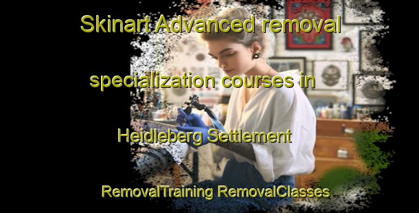 Skinart Advanced removal specialization courses in Heidleberg Settlement | #RemovalTraining #RemovalClasses #SkinartTraining-United States