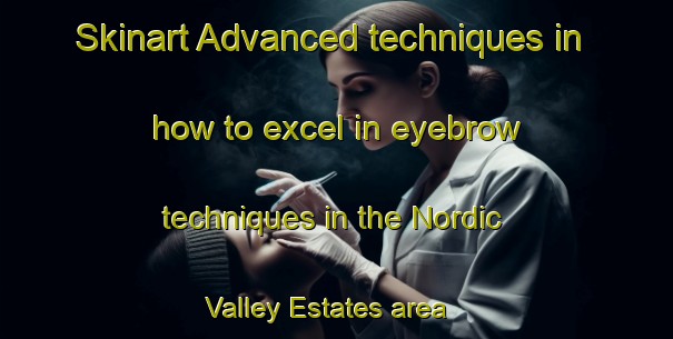 Skinart Advanced techniques in how to excel in eyebrow techniques in the Nordic Valley Estates area | EyebrowTraining | EyebrowClasses | SkinartTraining-United States