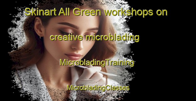 Skinart All Green workshops on creative microblading | #MicrobladingTraining #MicrobladingClasses #SkinartTraining-United States