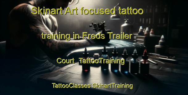 Skinart Art-focused tattoo training in Freds Trailer Court | #TattooTraining #TattooClasses #SkinartTraining-United States