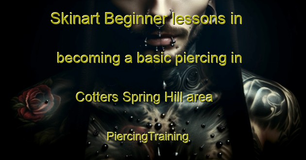 Skinart Beginner lessons in becoming a basic piercing in Cotters Spring Hill area | PiercingTraining | PiercingClasses | SkinartTraining-United States
