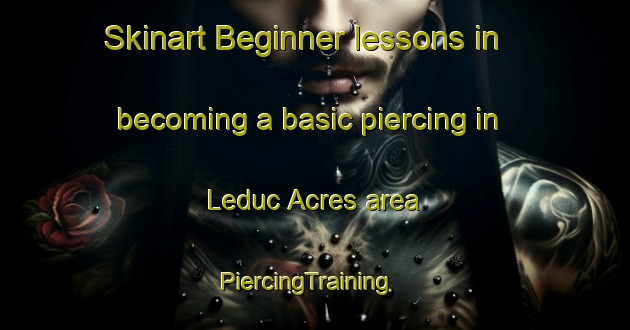 Skinart Beginner lessons in becoming a basic piercing in Leduc Acres area | PiercingTraining | PiercingClasses | SkinartTraining-United States