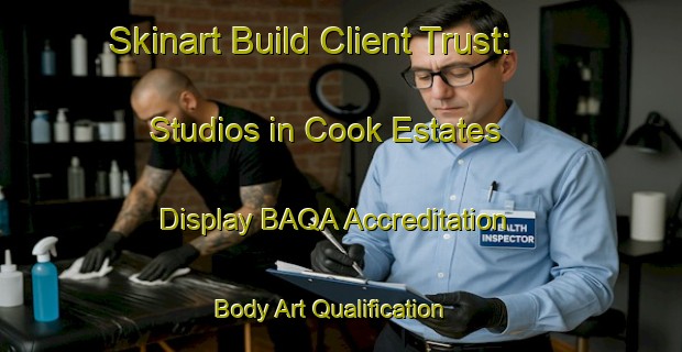 Skinart Build Client Trust: Studios in Cook Estates - Display BAQA Accreditation | Body Art Qualification Authority | BAQA-United States