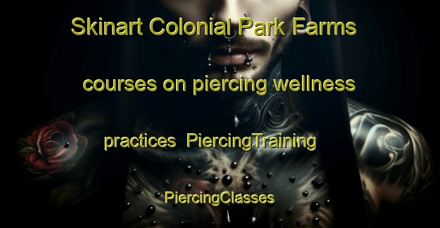 Skinart Colonial Park Farms courses on piercing wellness practices | #PiercingTraining #PiercingClasses #SkinartTraining-United States