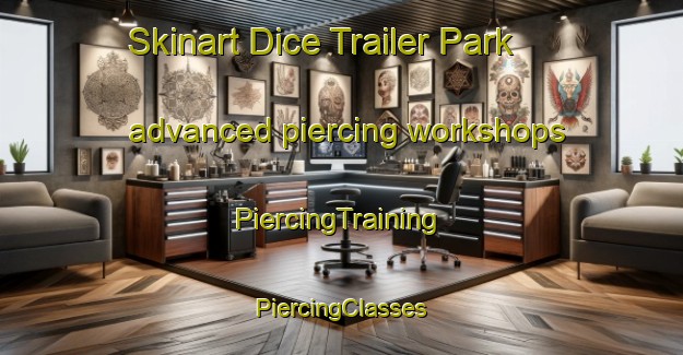 Skinart Dice Trailer Park advanced piercing workshops | #PiercingTraining #PiercingClasses #SkinartTraining-United States