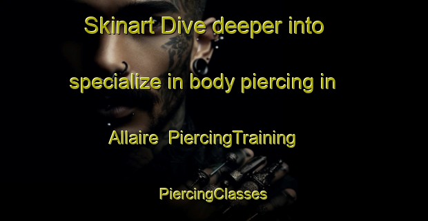 Skinart Dive deeper into specialize in body piercing in Allaire | #PiercingTraining #PiercingClasses #SkinartTraining-United States