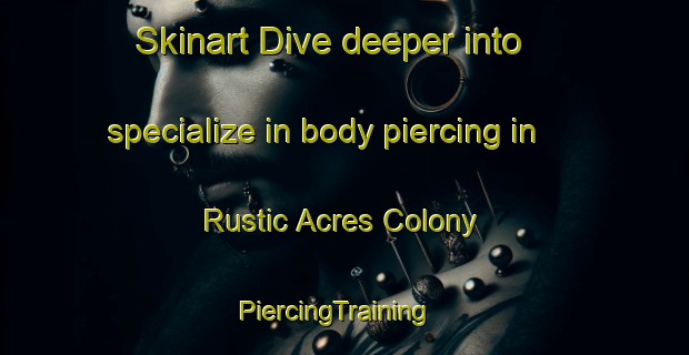 Skinart Dive deeper into specialize in body piercing in Rustic Acres Colony | PiercingTraining | PiercingClasses | SkinartTraining-United States