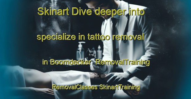 Skinart Dive deeper into specialize in tattoo removal in Boomdecker | #RemovalTraining #RemovalClasses #SkinartTraining-United States