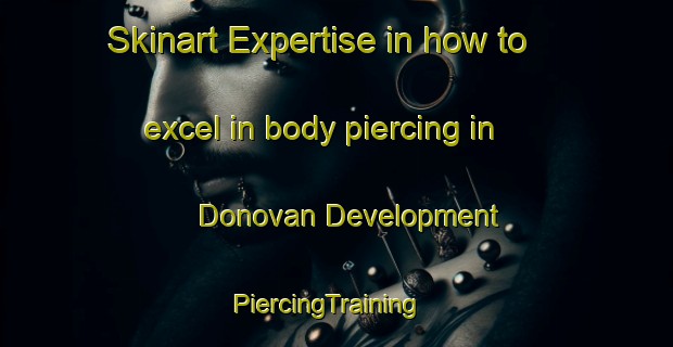 Skinart Expertise in how to excel in body piercing in Donovan Development | PiercingTraining | PiercingClasses | SkinartTraining-United States