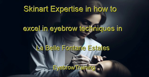 Skinart Expertise in how to excel in eyebrow techniques in La Belle Fontane Estates | EyebrowTraining | EyebrowClasses | SkinartTraining-United States