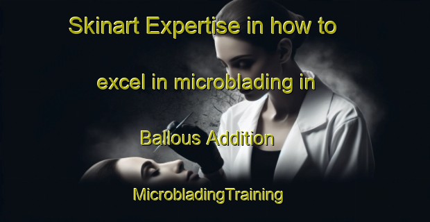 Skinart Expertise in how to excel in microblading in Ballous Addition | MicrobladingTraining | MicrobladingClasses | SkinartTraining-United States