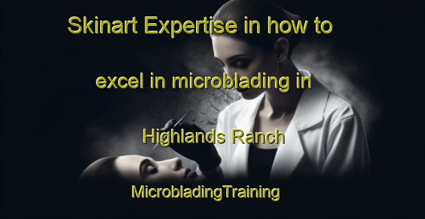 Skinart Expertise in how to excel in microblading in Highlands Ranch | MicrobladingTraining | MicrobladingClasses | SkinartTraining-United States