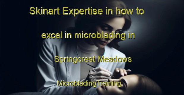 Skinart Expertise in how to excel in microblading in Springcrest Meadows | MicrobladingTraining | MicrobladingClasses | SkinartTraining-United States