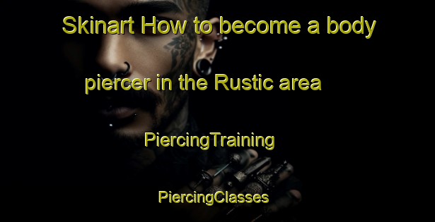 Skinart How to become a body piercer in the Rustic area | PiercingTraining | PiercingClasses | SkinartTraining-United States
