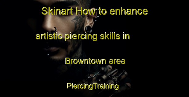 Skinart How to enhance artistic piercing skills in Browntown area | #PiercingTraining #PiercingClasses #SkinartTraining-United States