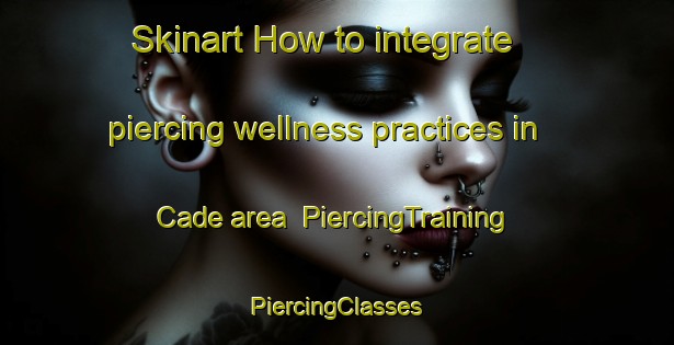 Skinart How to integrate piercing wellness practices in Cade area | #PiercingTraining #PiercingClasses #SkinartTraining-United States