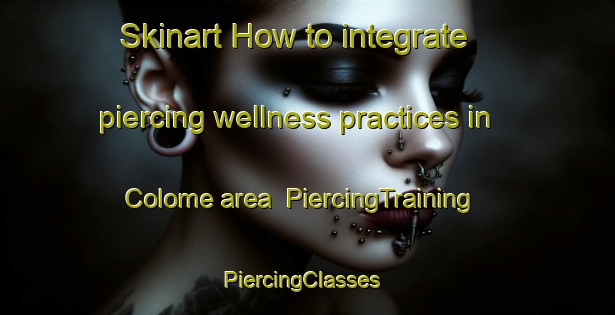 Skinart How to integrate piercing wellness practices in Colome area | PiercingTraining | PiercingClasses | SkinartTraining-United States