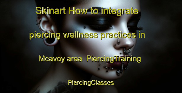 Skinart How to integrate piercing wellness practices in Mcavoy area | #PiercingTraining #PiercingClasses #SkinartTraining-United States