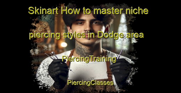 Skinart How to master niche piercing styles in Dodge area | #PiercingTraining #PiercingClasses #SkinartTraining-United States