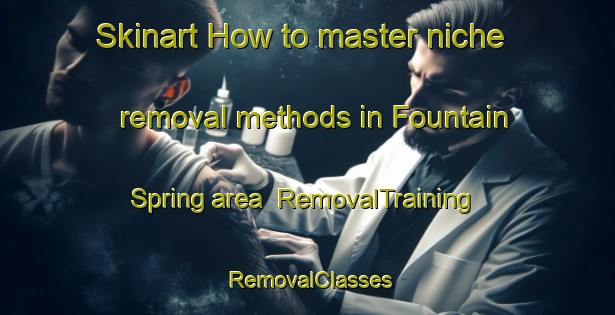 Skinart How to master niche removal methods in Fountain Spring area | RemovalTraining | RemovalClasses | SkinartTraining-United States