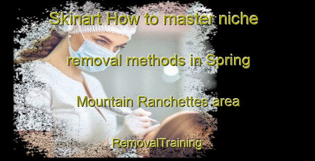 Skinart How to master niche removal methods in Spring Mountain Ranchettes area | RemovalTraining | RemovalClasses | SkinartTraining-United States
