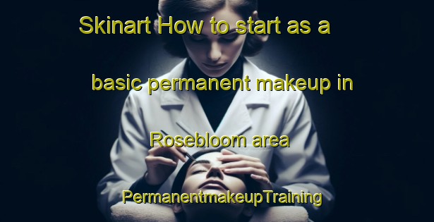 Skinart How to start as a basic permanent makeup in Rosebloom area | PermanentmakeupTraining | PermanentmakeupClasses | SkinartTraining-United States