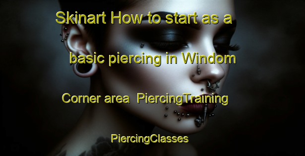 Skinart How to start as a basic piercing in Windom Corner area | PiercingTraining | PiercingClasses | SkinartTraining-United States