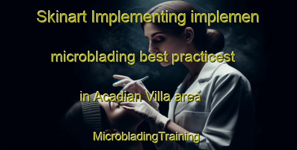 Skinart Implementing implemen microblading best practicest in Acadian Villa area | #MicrobladingTraining #MicrobladingClasses #SkinartTraining-United States