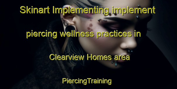 Skinart Implementing implement piercing wellness practices in Clearview Homes area | #PiercingTraining #PiercingClasses #SkinartTraining-United States