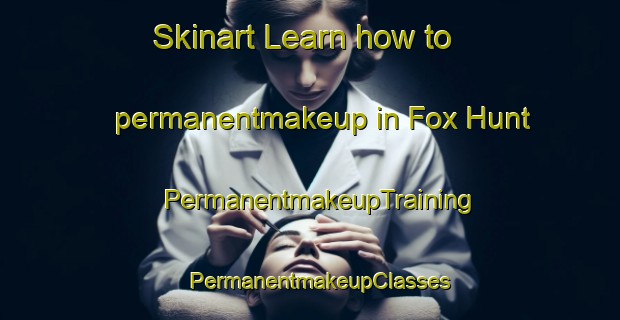 Skinart Learn how to permanentmakeup in Fox Hunt | PermanentmakeupTraining | PermanentmakeupClasses | SkinartTraining-United States