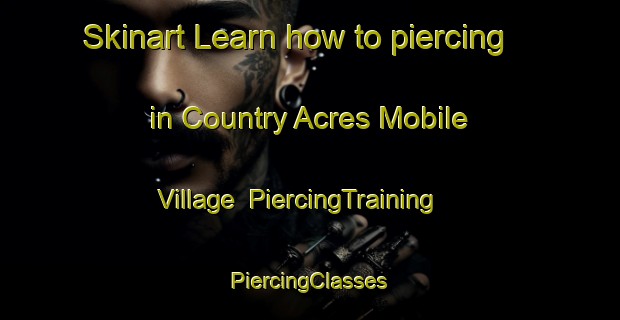 Skinart Learn how to piercing in Country Acres Mobile Village | #PiercingTraining #PiercingClasses #SkinartTraining-United States