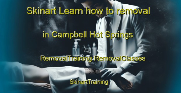 Skinart Learn how to removal in Campbell Hot Springs | #RemovalTraining #RemovalClasses #SkinartTraining-United States