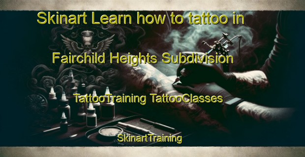 Skinart Learn how to tattoo in Fairchild Heights Subdivision | #TattooTraining #TattooClasses #SkinartTraining-United States