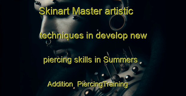 Skinart Master artistic techniques in develop new piercing skills in Summers Addition | PiercingTraining | PiercingClasses | SkinartTraining-United States