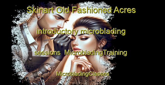 Skinart Old Fashioned Acres introductory microblading sessions | #MicrobladingTraining #MicrobladingClasses #SkinartTraining-United States