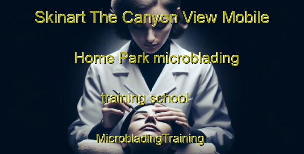 Skinart The Canyon View Mobile Home Park microblading training school | #MicrobladingTraining #MicrobladingClasses #SkinartTraining-United States