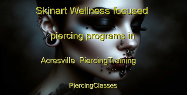 Skinart Wellness-focused piercing programs in Acresville | #PiercingTraining #PiercingClasses #SkinartTraining-United States